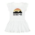 thumbnail image 1 of Inktastic Detroit Michigan Skyline Retro Girls Toddler Dress, 1 of 5