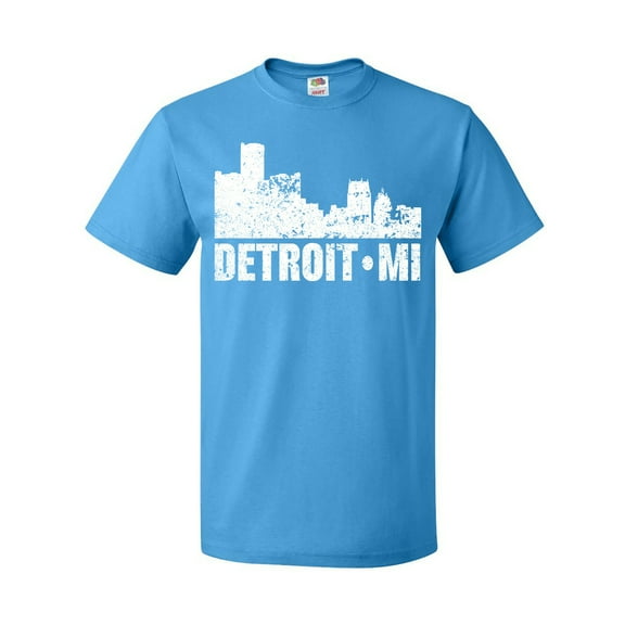 Inktastic Detroit Skyline Grunge T-Shirt