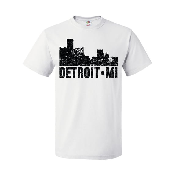 Inktastic Detroit Skyline Grunge T-Shirt