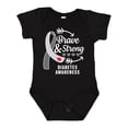 thumbnail image 1 of Inktastic Diabetes Awareness Brave and Strong Boys or Girls Baby Bodysuit, 1 of 5