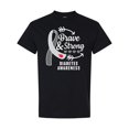 thumbnail image 1 of Inktastic Diabetes Awareness Brave and Strong T-Shirt, 1 of 5