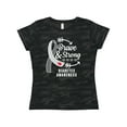thumbnail image 1 of Inktastic Diabetes Awareness Brave and Strong Women's T-Shirt, 1 of 5