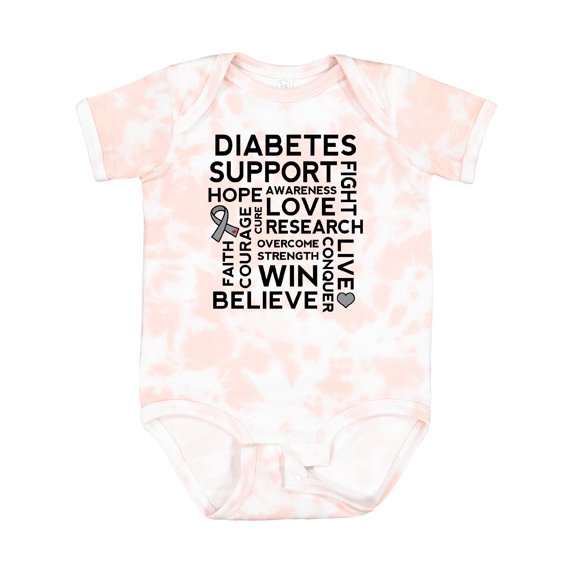 Inktastic Diabetes Awareness Month Boys or Girls Baby Bodysuit