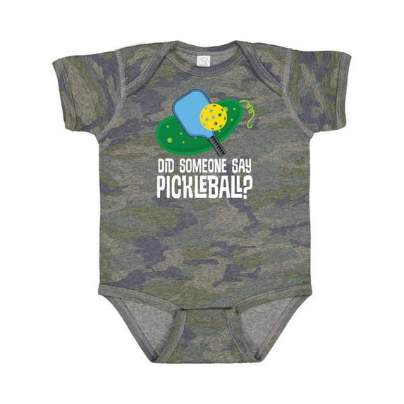 Inktastic Did Someone Say Pickleball Boys or Girls Baby Bodysuit