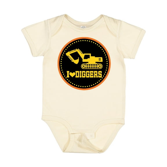 Inktastic Digger Construction Truck Boys Boys Baby Bodysuit