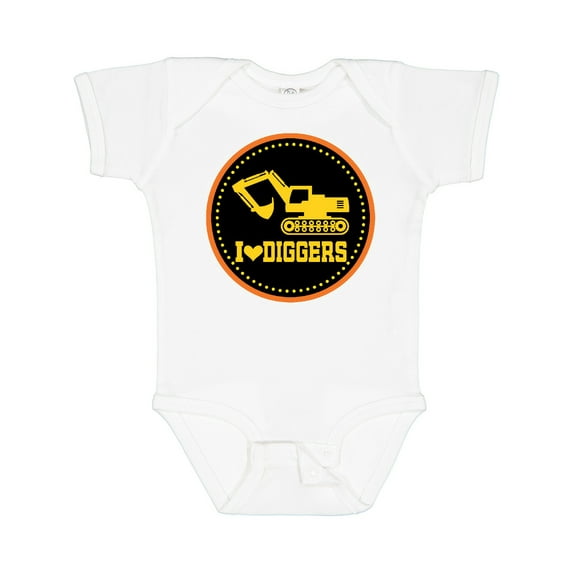 Inktastic Digger Construction Truck Boys Boys Baby Bodysuit