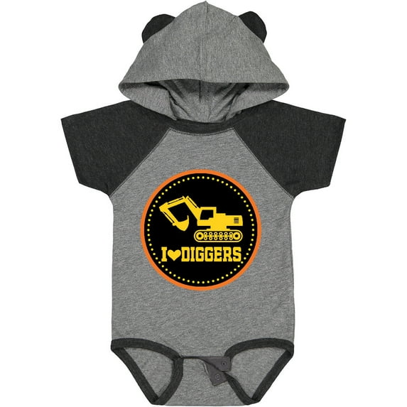 Inktastic Digger Construction Truck Boys Boys Baby Bodysuit