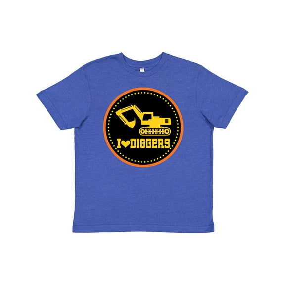 Inktastic Digger Construction Truck Boys Youth T-Shirt