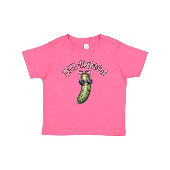 Inktastic Dill-lightful Pickle Girls Baby T-Shirt