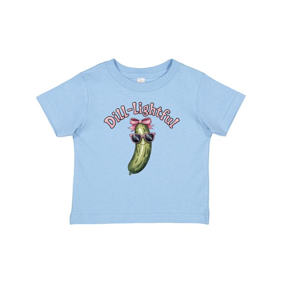 Inktastic Dill-lightful Pickle Girls Baby T-Shirt