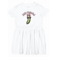 thumbnail image 1 of Inktastic Dill-lightful Pickle Girls Toddler Dress, 1 of 5