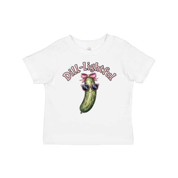 Inktastic Dill-lightful Pickle Girls Toddler T-Shirt