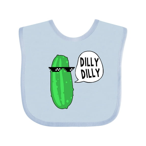 Inktastic Dilly Dilly Chill Dill Boys or Girls Baby Bib