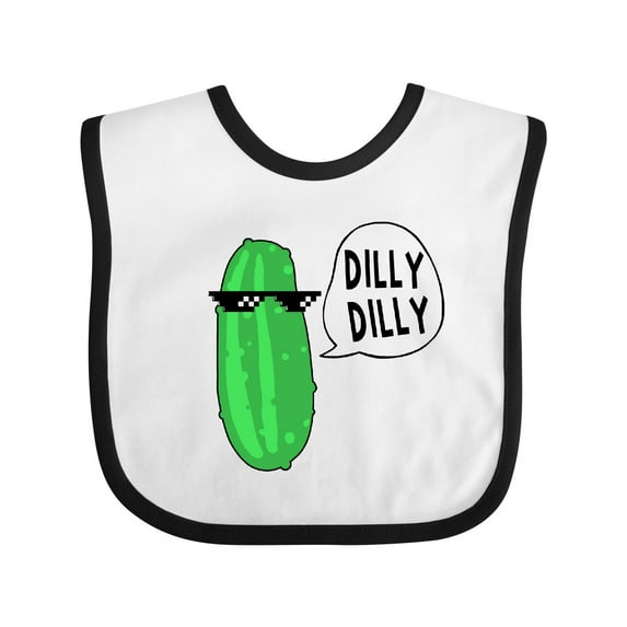 Inktastic Dilly Dilly Chill Dill Boys or Girls Baby Bib