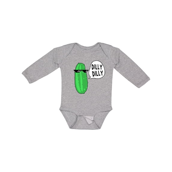 Inktastic Dilly Dilly Chill Dill Boys or Girls Long Sleeve Baby Bodysuit
