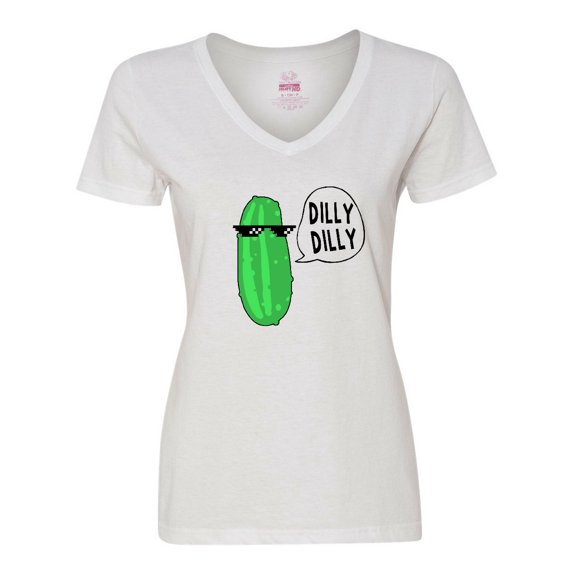 Inktastic Dilly Dilly Chill Dill Women's V-Neck T-Shirt