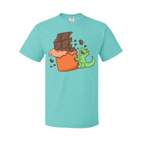Inktastic Dino With Chocolate Bar T-Shirt