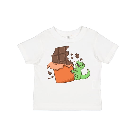 Inktastic Dino with Chocolate Bar Boys or Girls Toddler T-Shirt