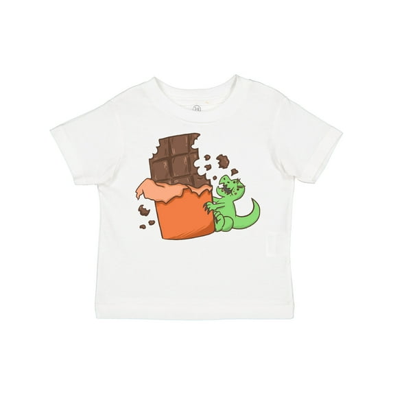 Inktastic Dino with Chocolate Bar Boys or Girls Toddler T-Shirt
