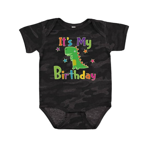 Inktastic Dinosaur Birthday Party Boys or Girls Baby Bodysuit