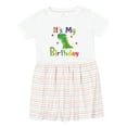 thumbnail image 1 of Inktastic Dinosaur Birthday Party Girls Toddler Dress, 1 of 5