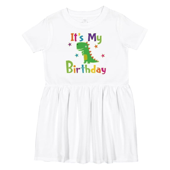 Inktastic Dinosaur Birthday Party Girls Toddler Dress