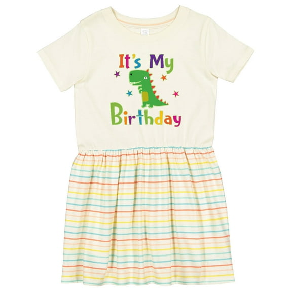Inktastic Dinosaur Birthday Party Girls Toddler Dress