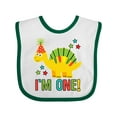 thumbnail image 1 of Inktastic Dinosaur First Birthday 1 Year Old Boys or Girls Baby Bib, 1 of 4