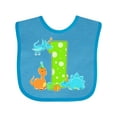 thumbnail image 1 of Inktastic Dinosaur First Birthday Party Boys or Girls Baby Bib, 1 of 4