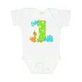 thumbnail image 1 of Inktastic Dinosaur First Birthday Party Boys or Girls Baby Bodysuit, 1 of 5