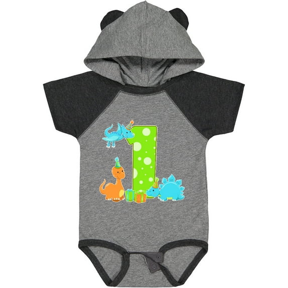 Inktastic Dinosaur First Birthday Party Boys or Girls Baby Bodysuit