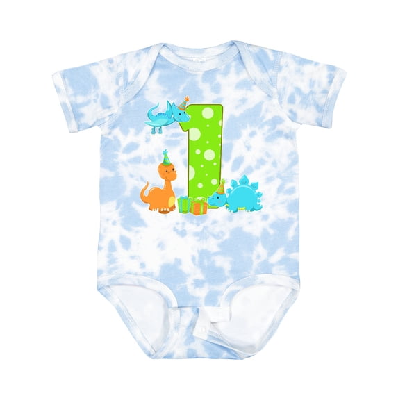 Inktastic Dinosaur First Birthday Party Boys or Girls Baby Bodysuit
