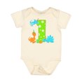 thumbnail image 1 of Inktastic Dinosaur First Birthday Party Boys or Girls Baby Bodysuit, 1 of 5