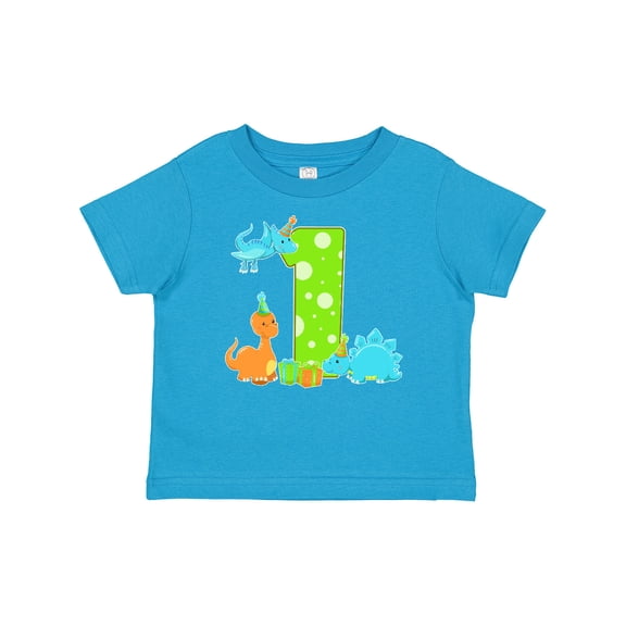 Inktastic Dinosaur First Birthday Party Boys or Girls Baby T-Shirt