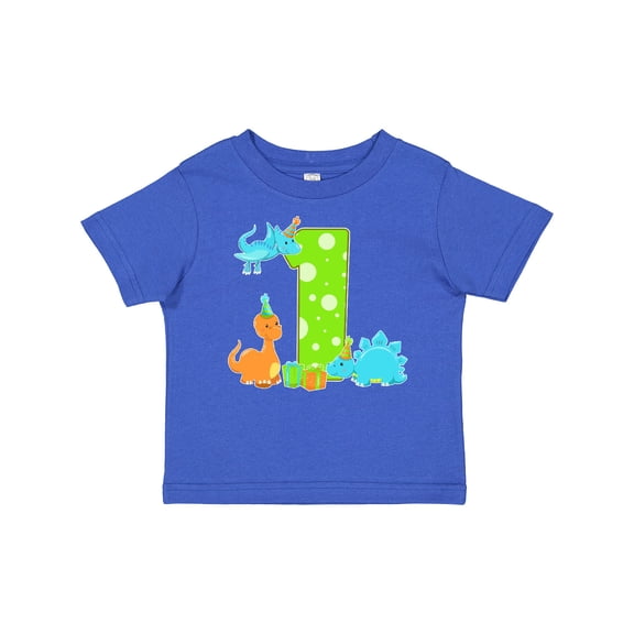 Inktastic Dinosaur First Birthday Party Boys or Girls Baby T-Shirt