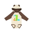 thumbnail image 1 of Inktastic Dinosaur First Birthday Party Boys or Girls Long Sleeve Baby Bodysuit, 1 of 5