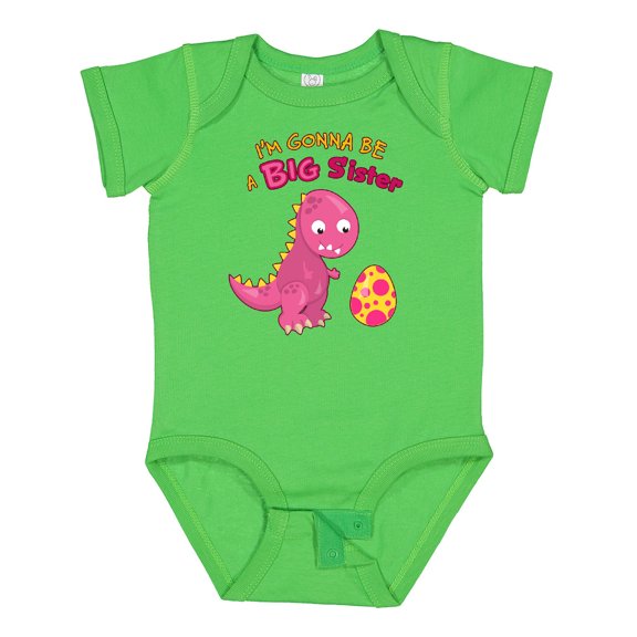 Inktastic Dinosaur Future Big Sister Girls Baby Bodysuit