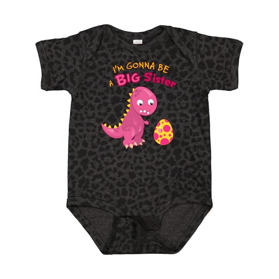 Inktastic Dinosaur Future Big Sister Girls Baby Bodysuit