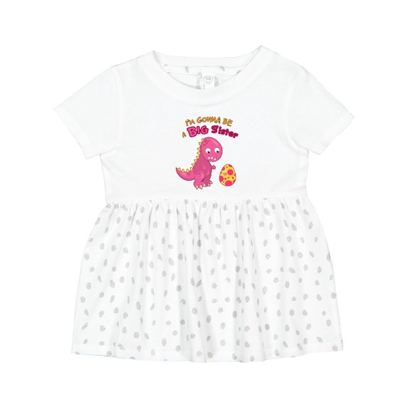Inktastic Dinosaur Future Big Sister Girls Baby Dress