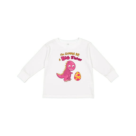 Inktastic Dinosaur Future Big Sister Girls Long Sleeve Toddler T-Shirt