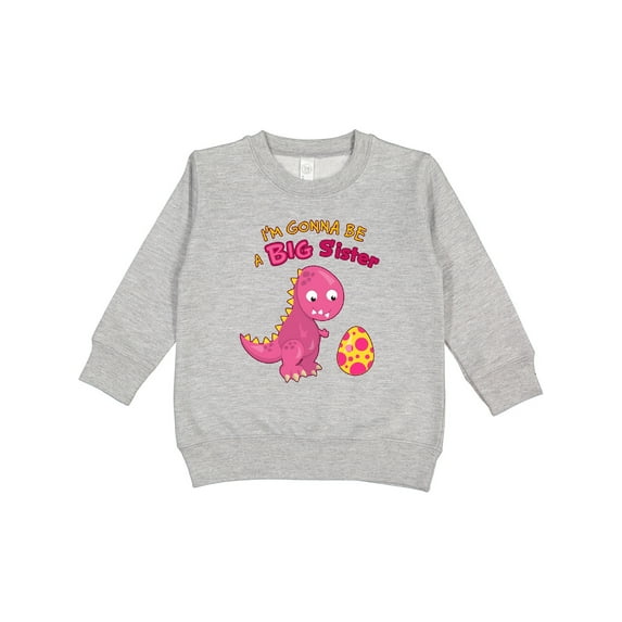 Inktastic Dinosaur Future Big Sister Toddler Sweatshirt