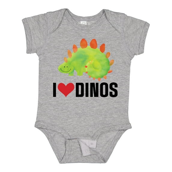 Inktastic Dinosaur I Love Dinos Prehistoric Jurassic Animal Boys or Girls Baby Bodysuit