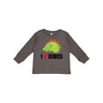 thumbnail image 1 of Inktastic Dinosaur I Love Dinos Prehistoric Jurassic Animal Boys or Girls Long Sleeve Toddler T-Shirt, 1 of 5