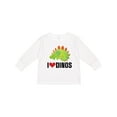 thumbnail image 1 of Inktastic Dinosaur I Love Dinos Prehistoric Jurassic Animal Boys or Girls Long Sleeve Toddler T-Shirt, 1 of 5