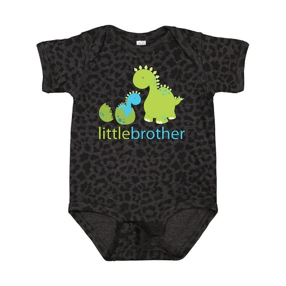Inktastic Dinosaur Little Brother Green Boys Baby Bodysuit