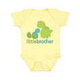 thumbnail image 1 of Inktastic Dinosaur Little Brother Green Boys Baby Bodysuit, 1 of 5
