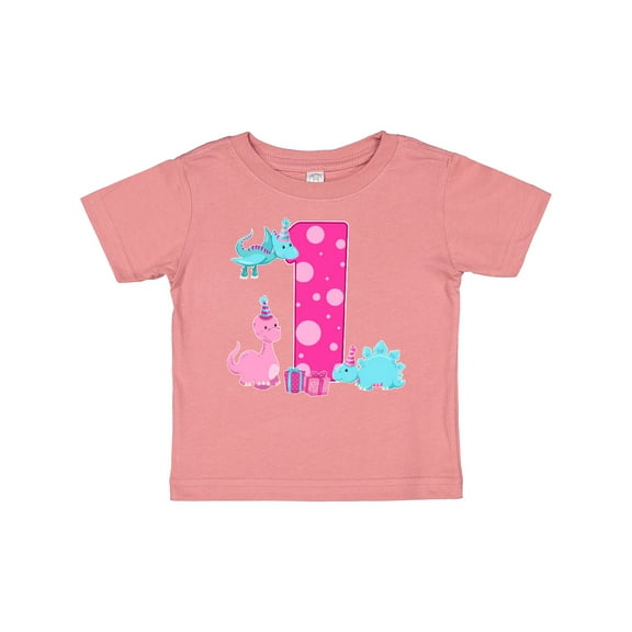 Inktastic Dinosaur Party-first Birthday Girls Baby T-Shirt