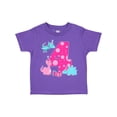thumbnail image 1 of Inktastic Dinosaur Party-fourth Birthday Girls Toddler T-Shirt, 1 of 5
