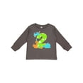 thumbnail image 1 of Inktastic Dinosaur Party-second Birthday Boys or Girls Long Sleeve Toddler T-Shirt, 1 of 5