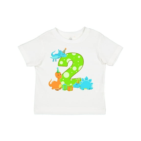 Inktastic Dinosaur Party-second Birthday Boys or Girls Toddler T-Shirt